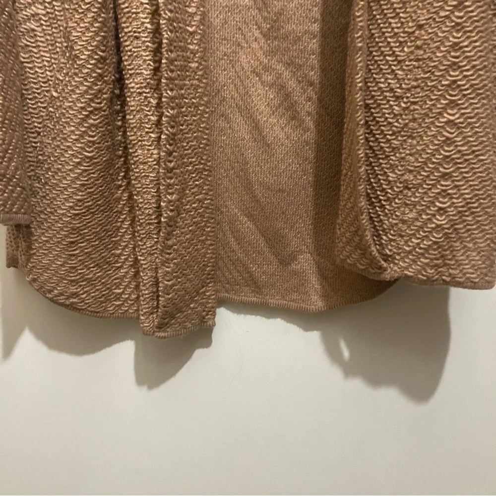 Z Supply Molly Boucle Open Front Long Sweater Size Small New Tan Brown - Picture 7 of 11